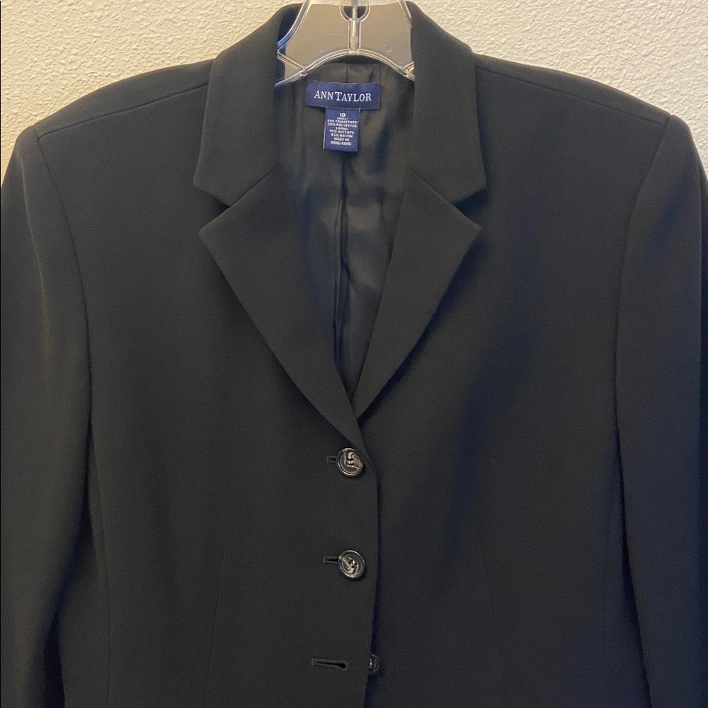 Ann Taylor Black Tailored Blazer